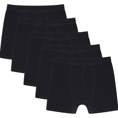 Pack of 5 Boys Organic Cotton Stretch Boxer Trunks Kids Underwear Comfortable Durable Essentials for Ages 5-13 Breathable Fabric Ideal for School Sports by Sock Stack
