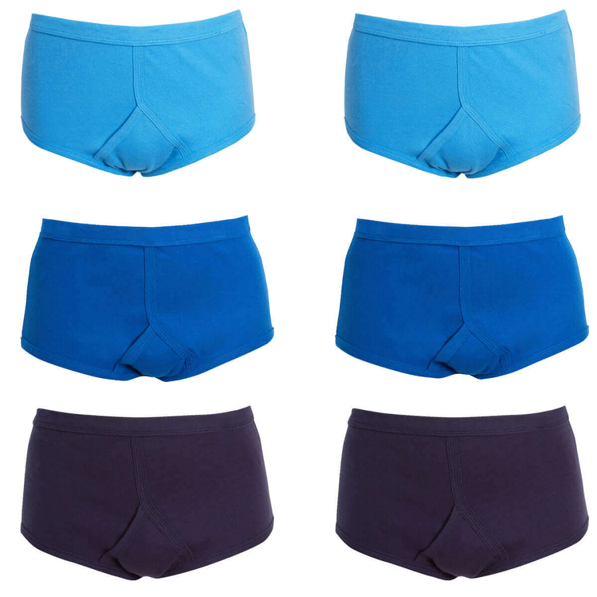 Pack of 6 Mens Cotton Y Front Underpants Breathable Sports and Everyday Wear Various Sizes and Colours Moisture Wicking Comfort by Sock Stack