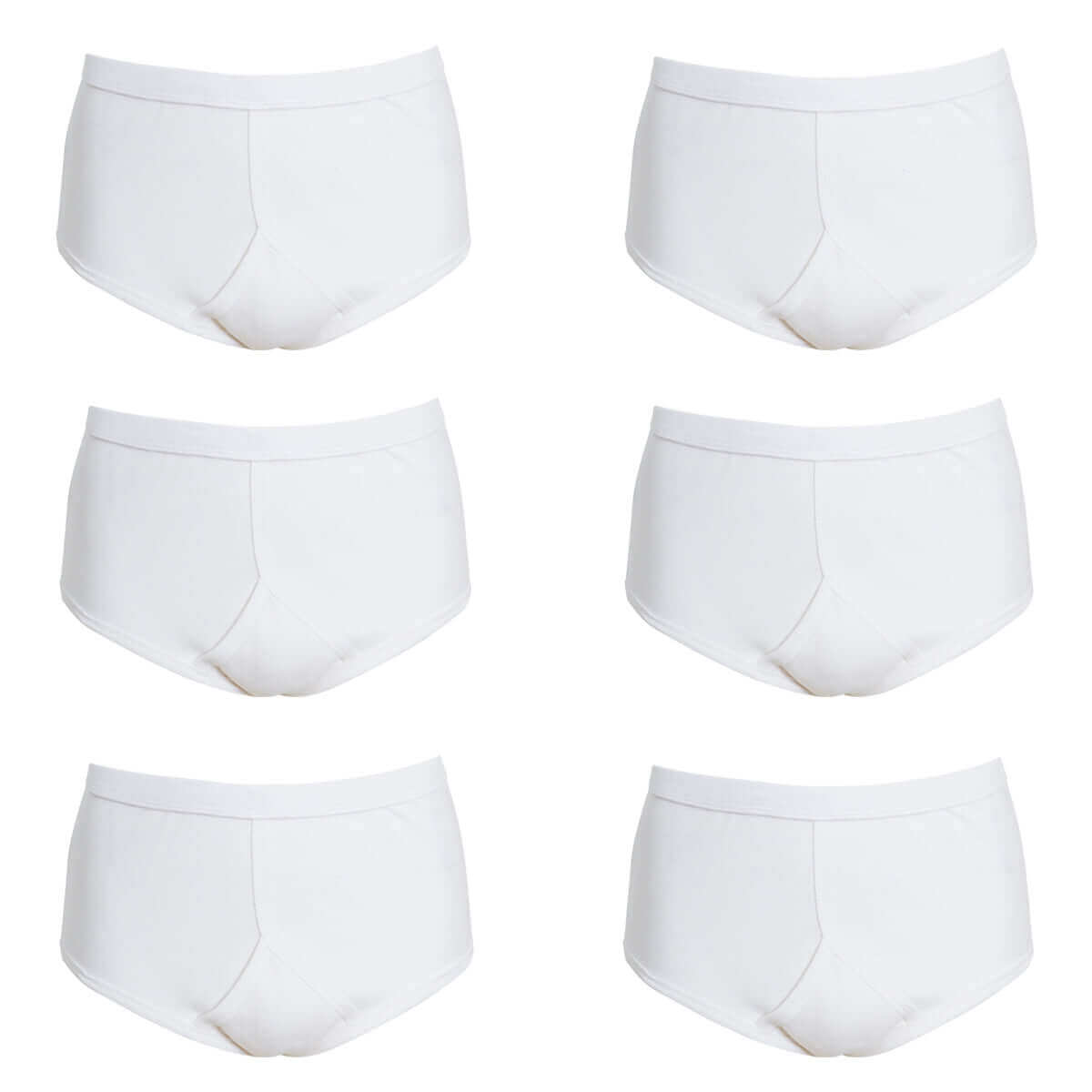 Pack of 6 Mens Cotton Y Front Underpants Breathable Sports and Everyday Wear Various Sizes and Colours Moisture Wicking Comfort by Sock Stack