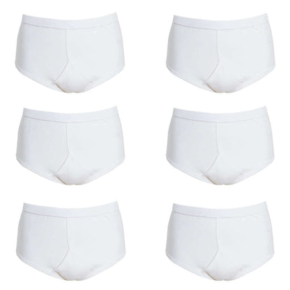 Pack of 6 Mens Cotton Y Front Underpants Breathable Sports and Everyday Wear Various Sizes and Colours Moisture Wicking Comfort by Sock Stack