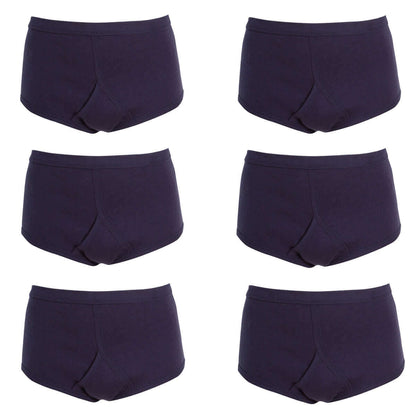 Pack of 6 Mens Cotton Y Front Underpants Breathable Sports and Everyday Wear Various Sizes and Colours Moisture Wicking Comfort by Sock Stack