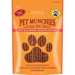 Pet Munchies 100% Natural Duck & Sweet Potato Dental Sticks