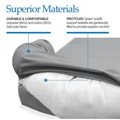 PetFusion Ultimate Solid Waterproof Memory Foam Dog Bed for Medium and Large Dogs