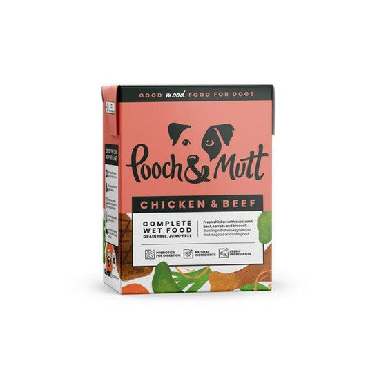 Pooch & Mutt Chicken & Beef 375g 12 Tetra Pack