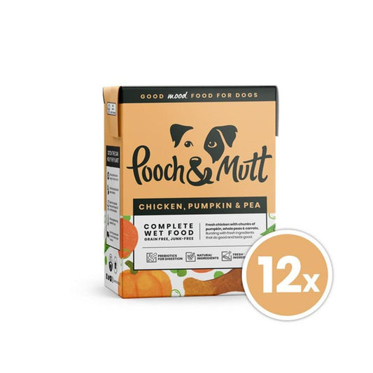 Pooch & Mutt Chicken Pumpkin 375g 12 Tetra Pack
