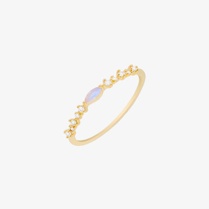 Pink Moonstone Ring-0