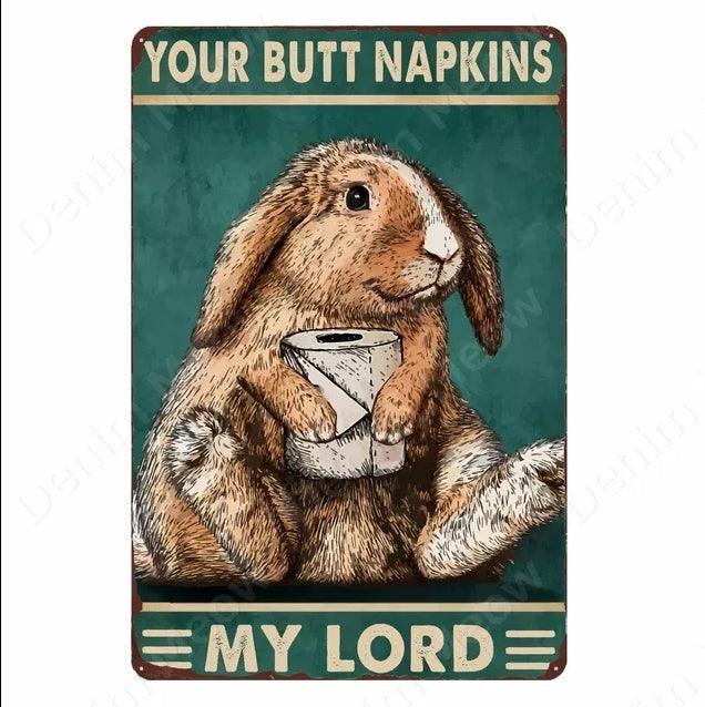 Retro Dirty Butt Napkins