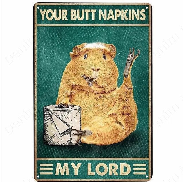 Retro Dirty Butt Napkins