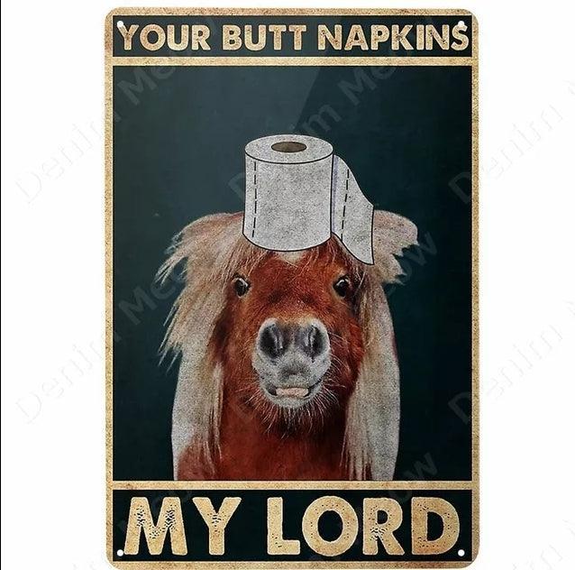 Retro Dirty Butt Napkins