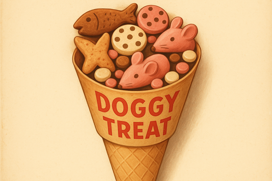 Retro Doggy Treat Cone