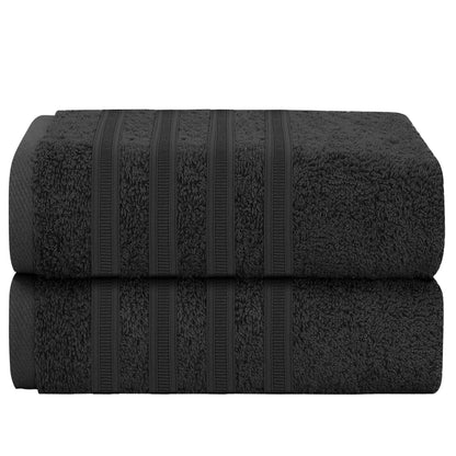 Ritz Viscose Stripe Super Soft Cotton Luxury Absorbent Towels, Jumbo Bath Sheet Packs & Towel Bale Sets Available by OLIVIA ROCCO