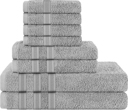 Ritz Viscose Stripe Super Soft Cotton Luxury Absorbent Towels, Jumbo Bath Sheet Packs & Towel Bale Sets Available by OLIVIA ROCCO