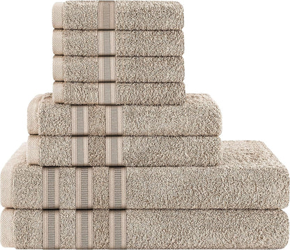 Ritz Viscose Stripe Super Soft Cotton Luxury Absorbent Towels, Jumbo Bath Sheet Packs & Towel Bale Sets Available by OLIVIA ROCCO