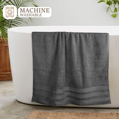 Ritz Viscose Stripe Super Soft Cotton Luxury Absorbent Towels, Jumbo Bath Sheet Packs & Towel Bale Sets Available by OLIVIA ROCCO