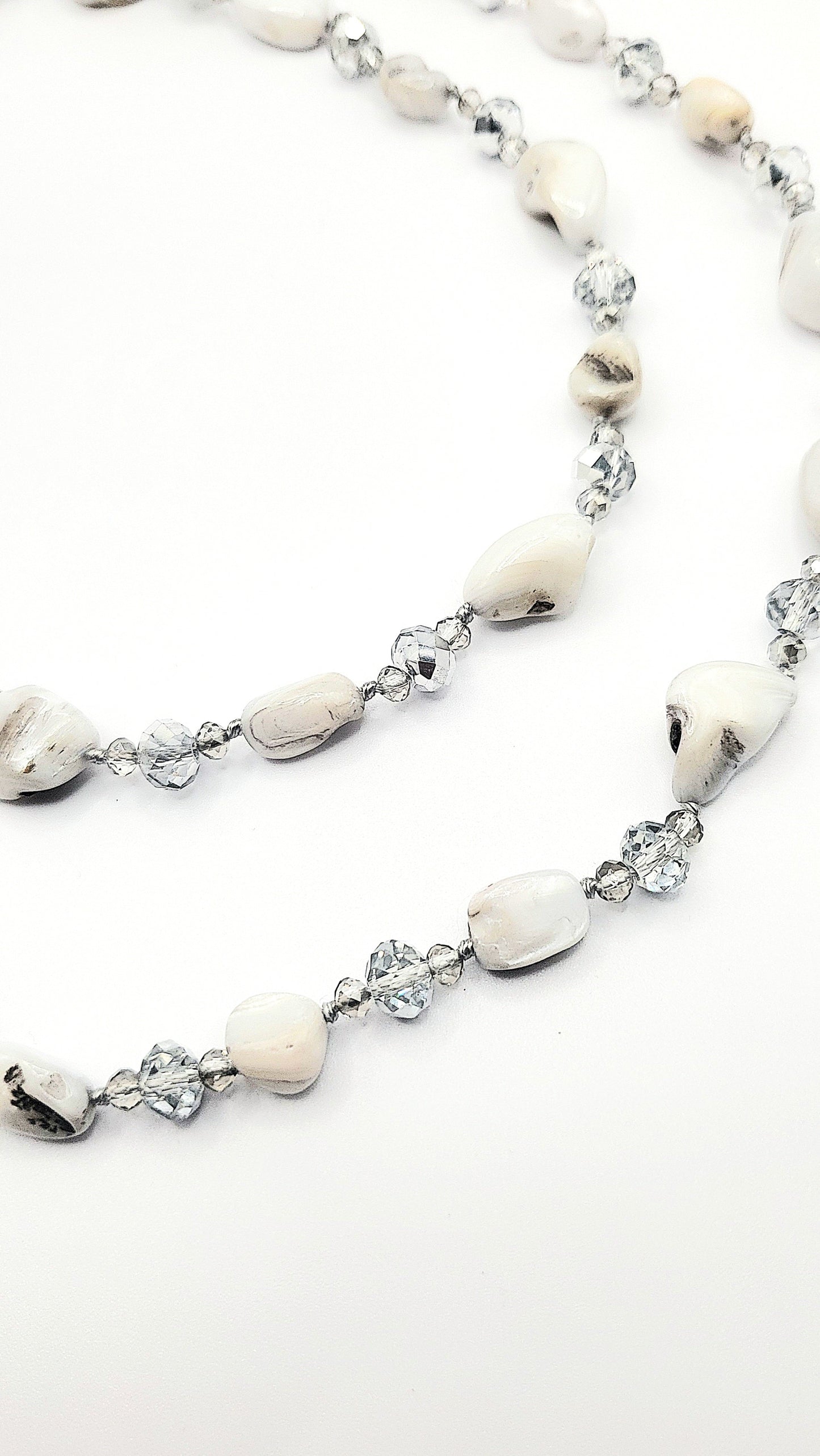 Resin Boho Long Beaded Necklace
