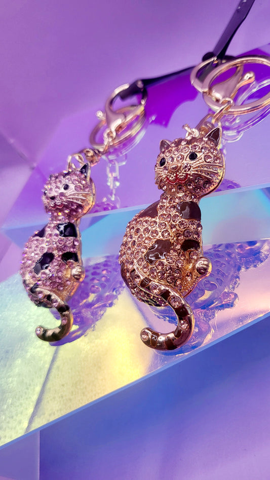 Sitting Cat Key Ring