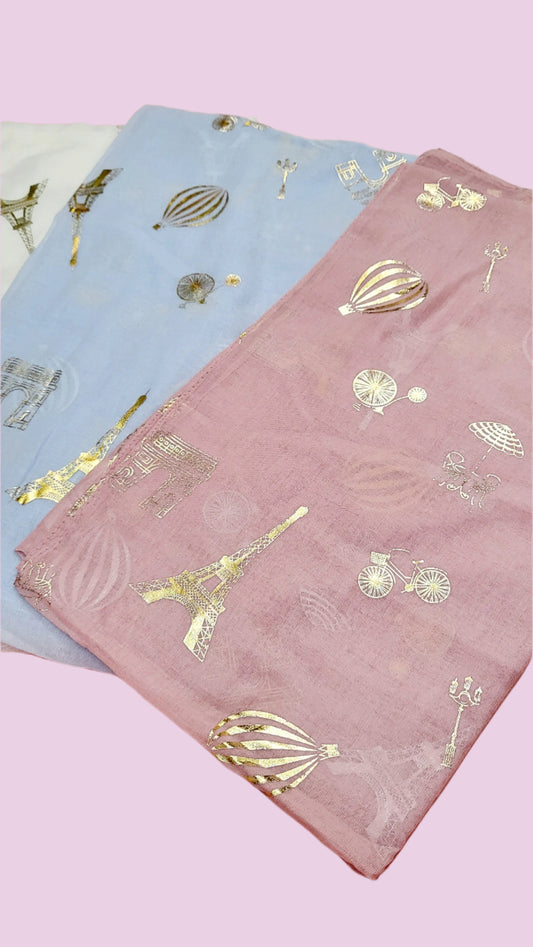 Parisian Shimmer Scarf Pack of 12