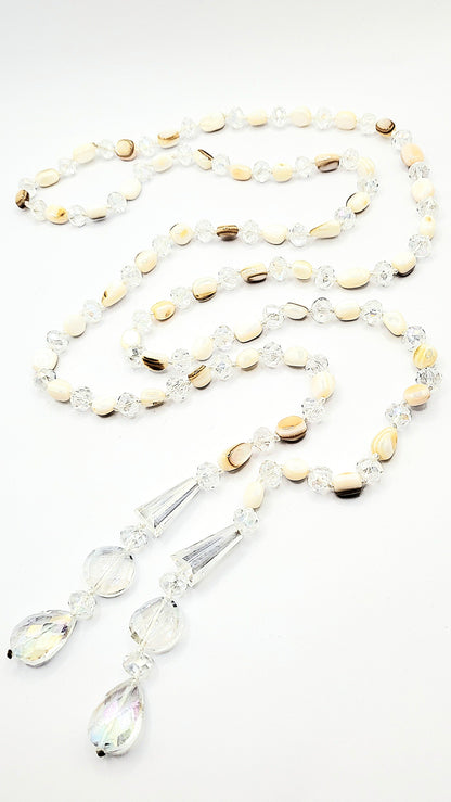 Resin Boho Long Beaded Open Necklace