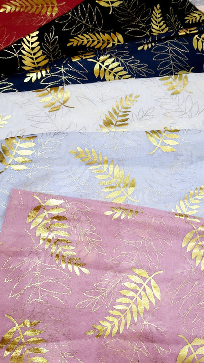 Palm Leaf Shimmer Scarf Pack of 12
