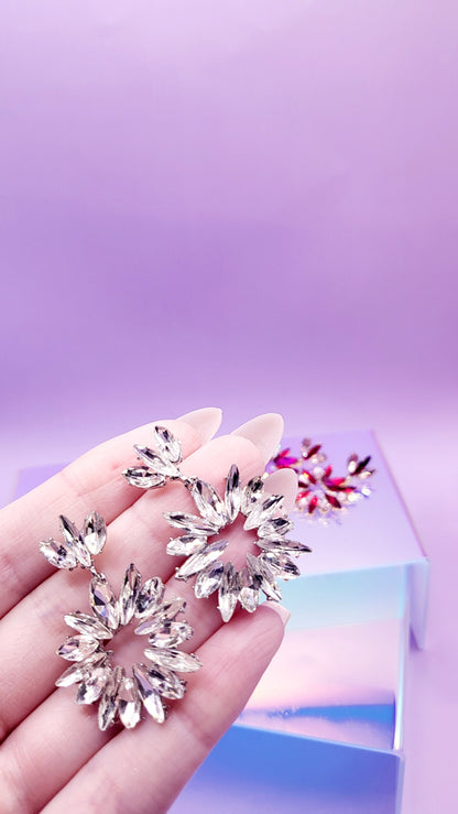 Princess Crystal Drop and Dangle Earrings