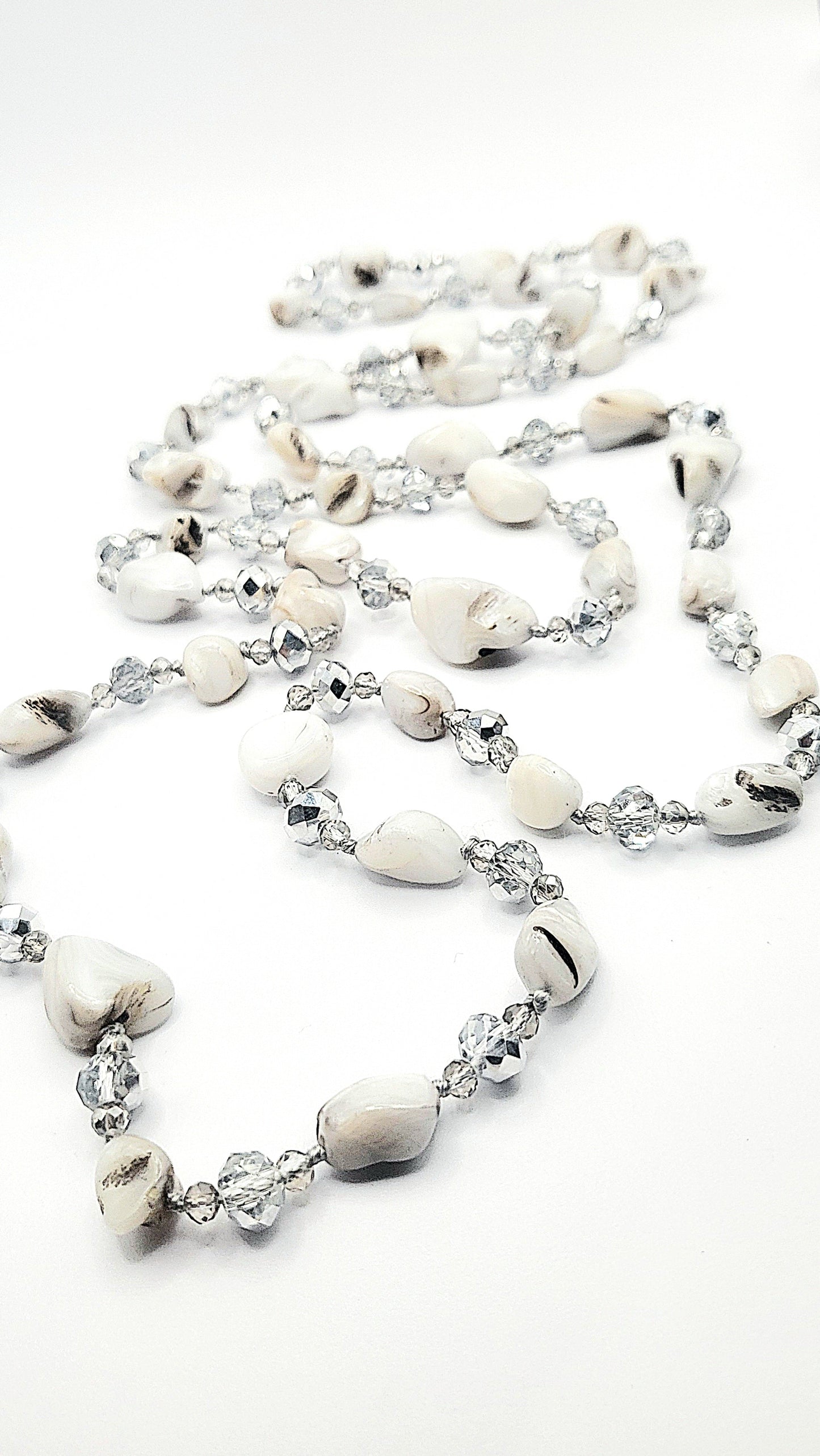 Resin Boho Long Beaded Necklace