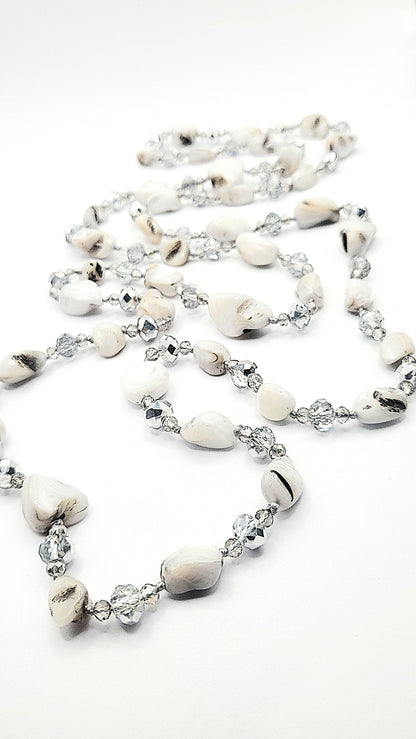 Resin Boho Long Beaded Necklace