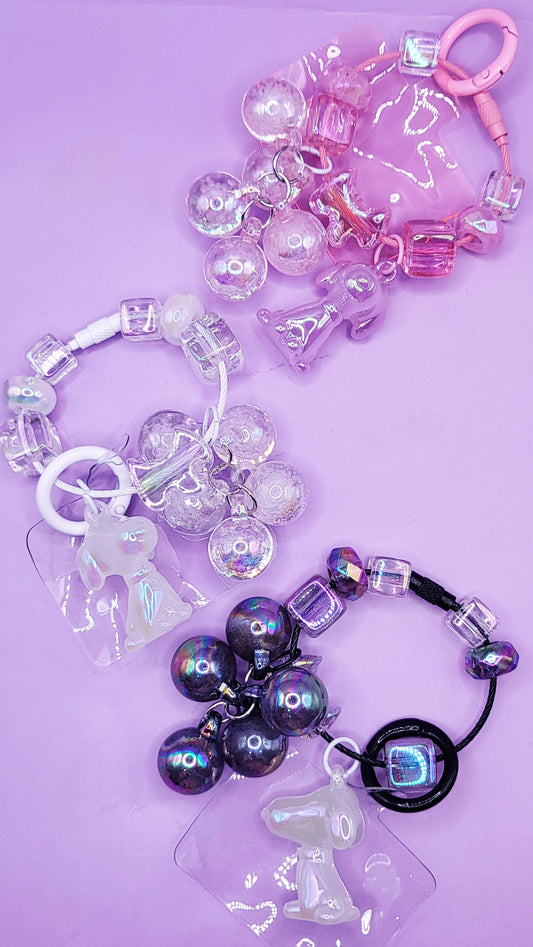 Puppy Bubble Keyring, Phone Charm & Bag Accessory