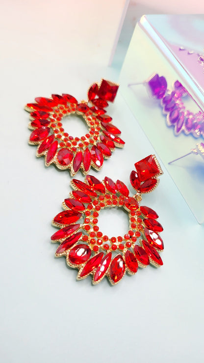 Treasure Crystal Drop and Dangle Earrings