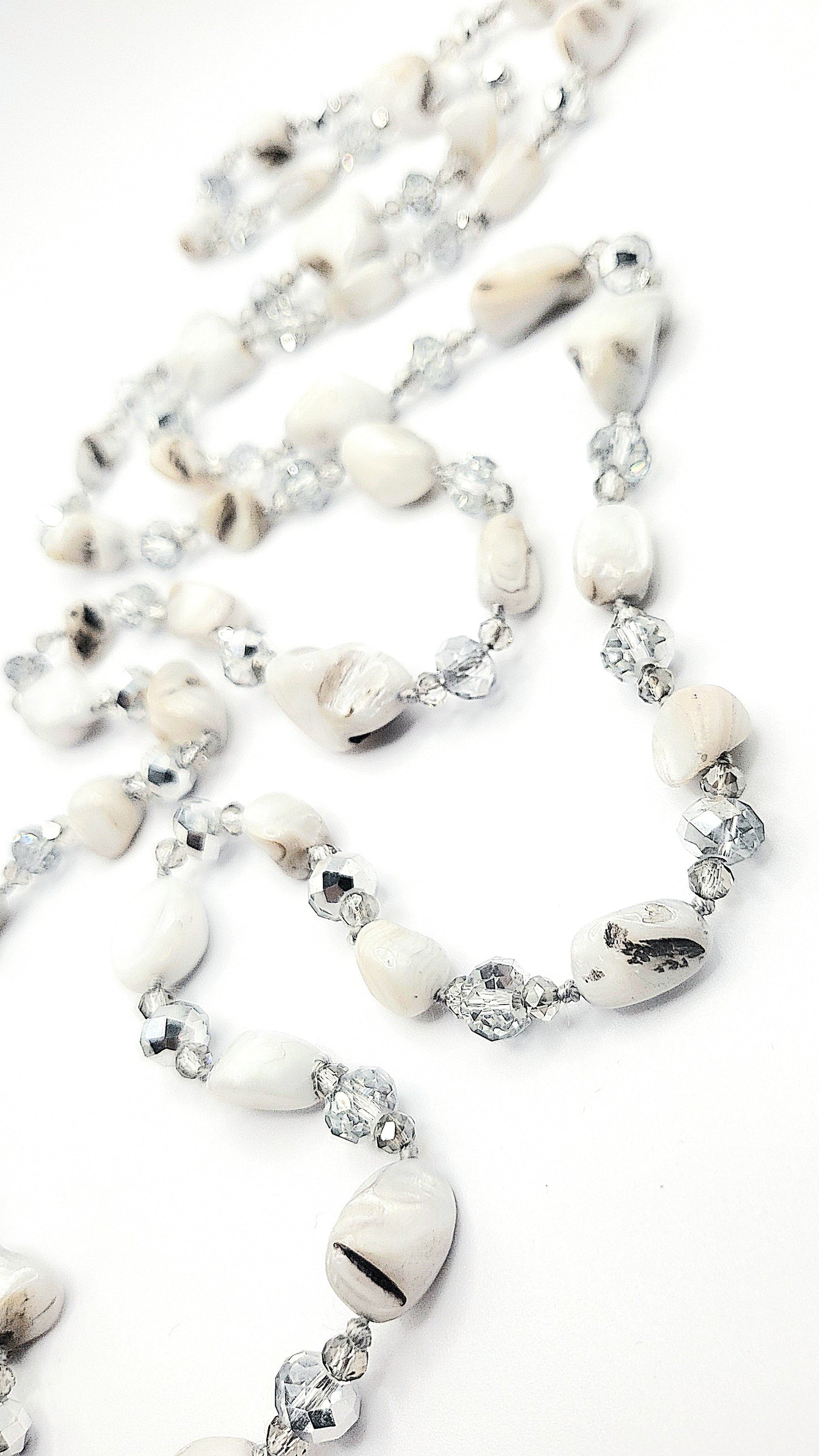 Resin Boho Long Beaded Necklace
