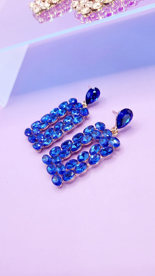 Shimmer Crystal Drop and Dangle Earrings