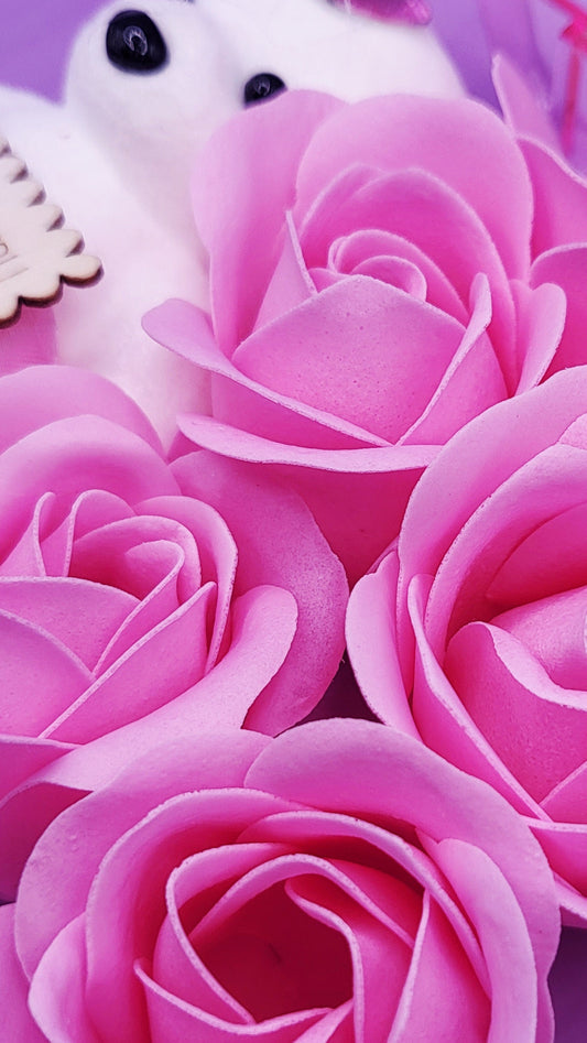Scented Teddy Rose Gift Case