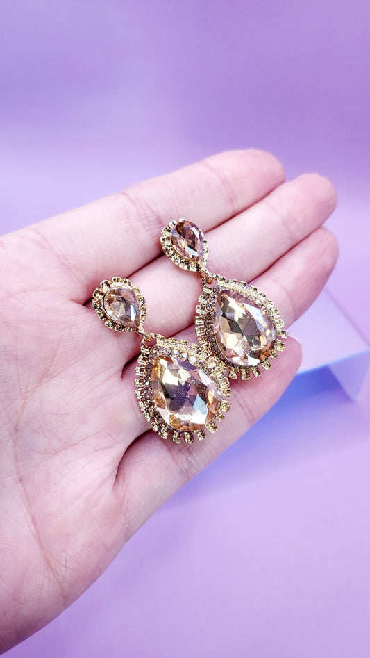 Pose Crystal Drop and Dangle Earrings