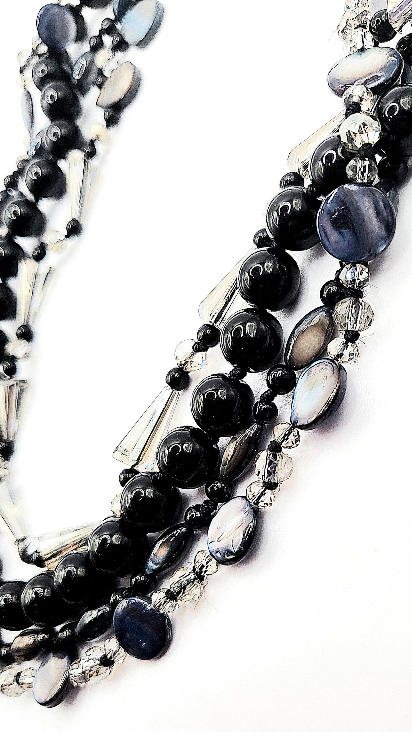 Resin Boho Beaded Necklace