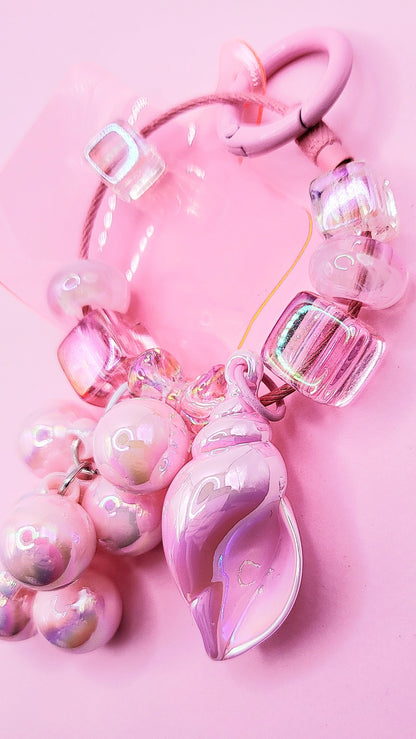 Shell Bubble Keyring, Phone Charm & Bag Accessory