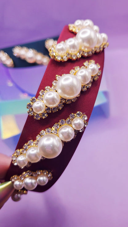 Pearl Crystal Hair band