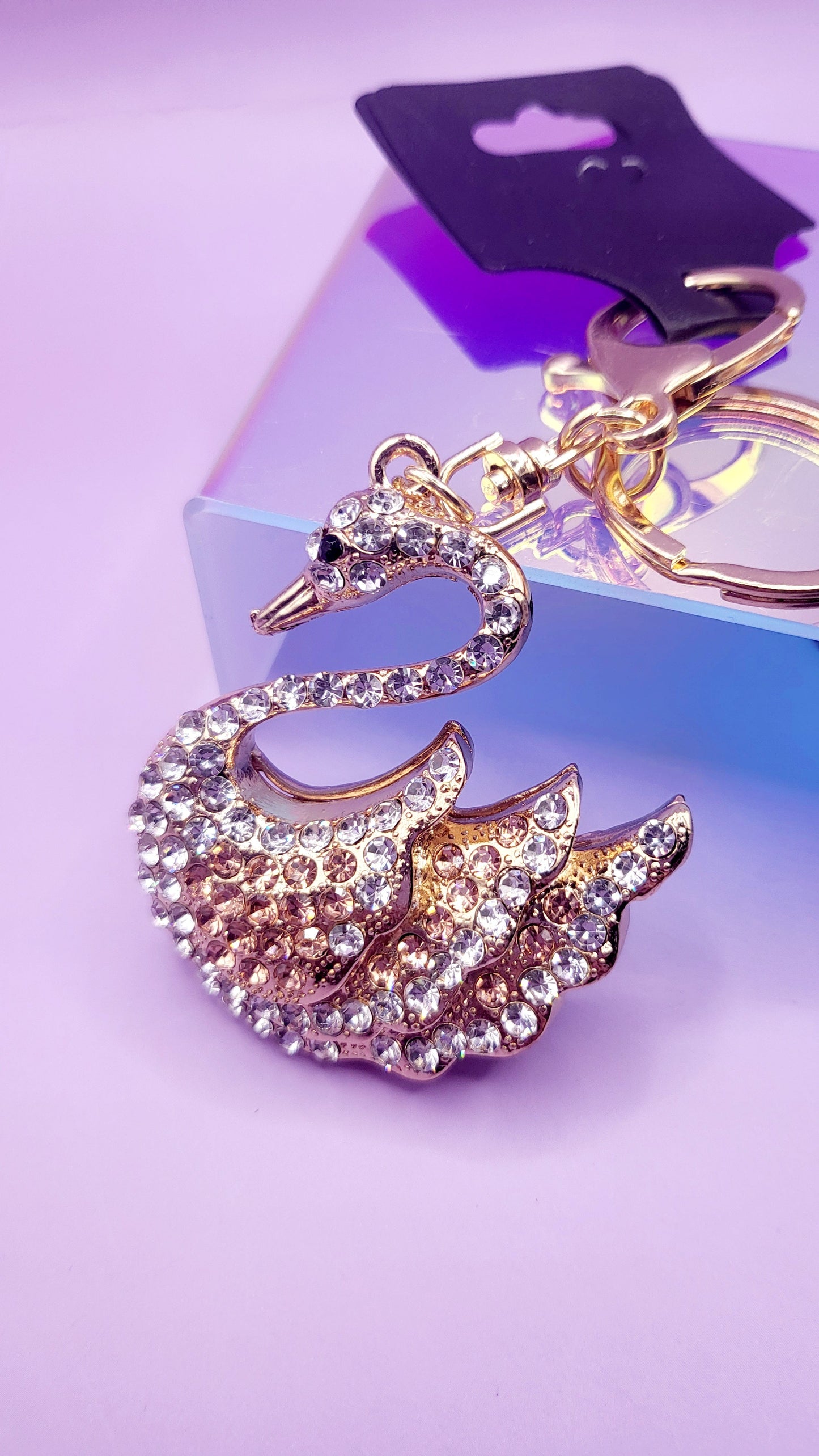 Sitting Swan Key Ring
