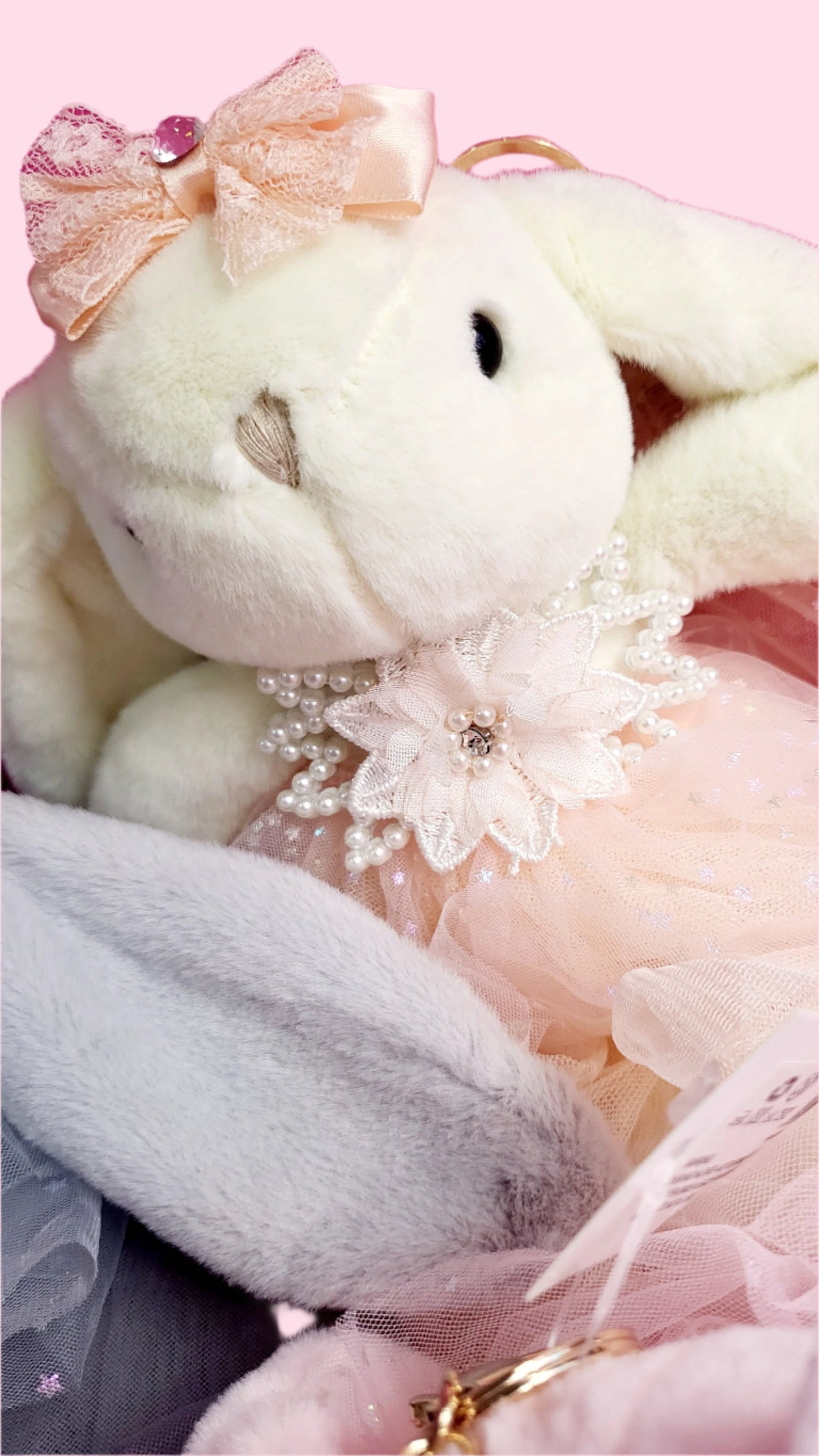 Softie Squad Bunny Rabbit Bag Charm Key Ring