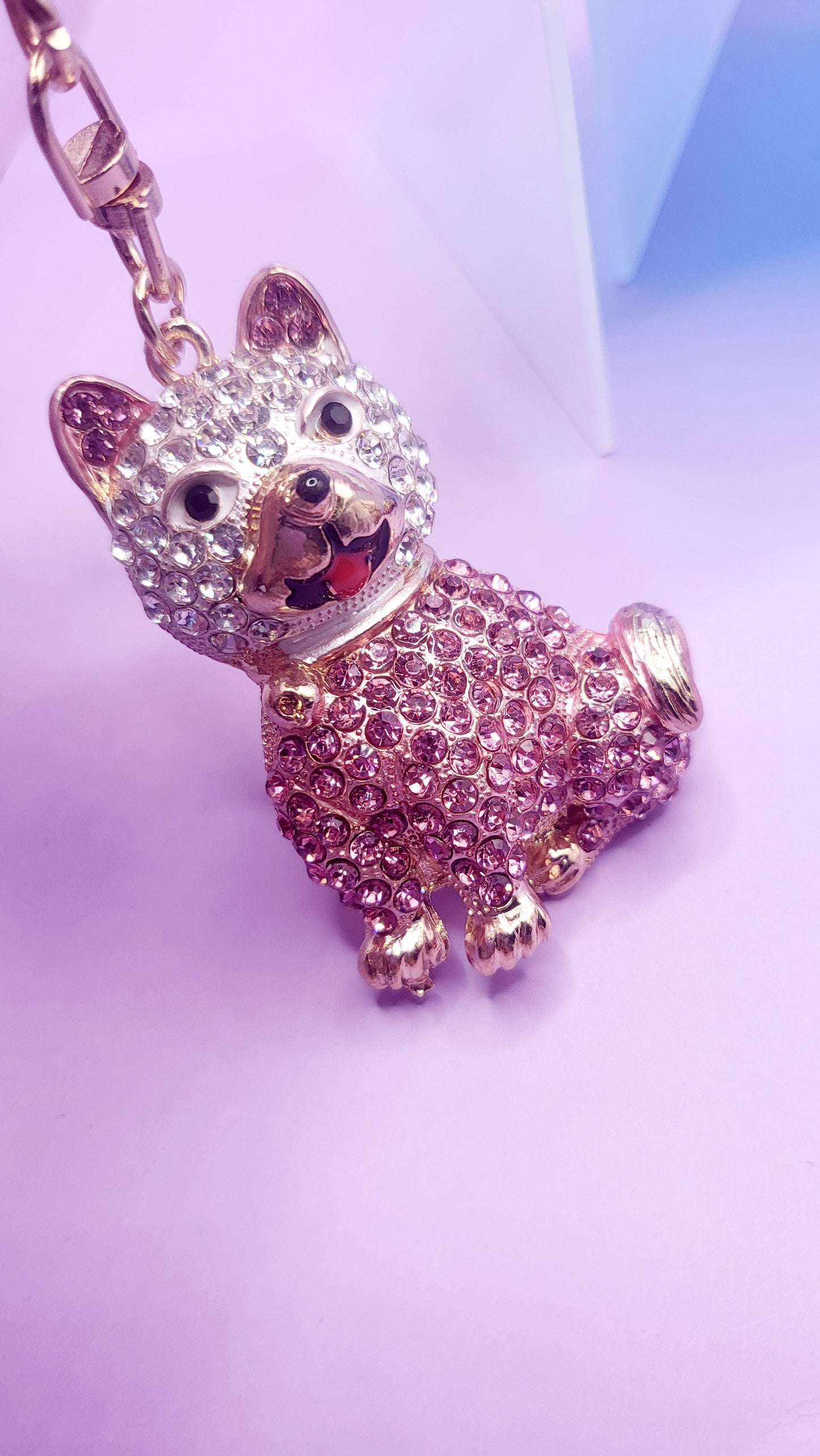 Sitting Dog Key Ring