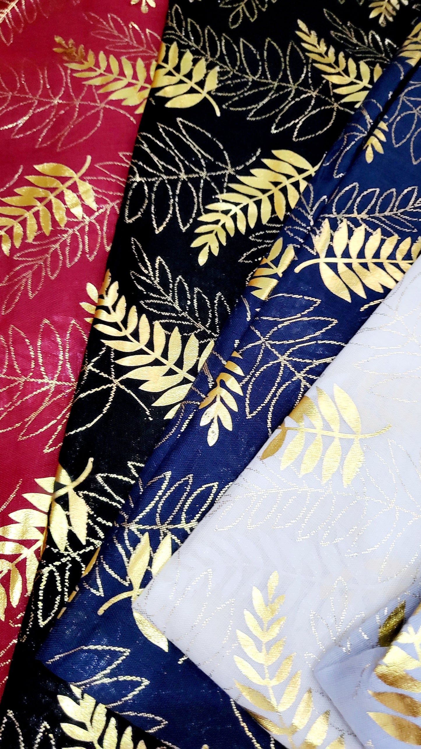 Palm Leaf Shimmer Scarf Pack of 12