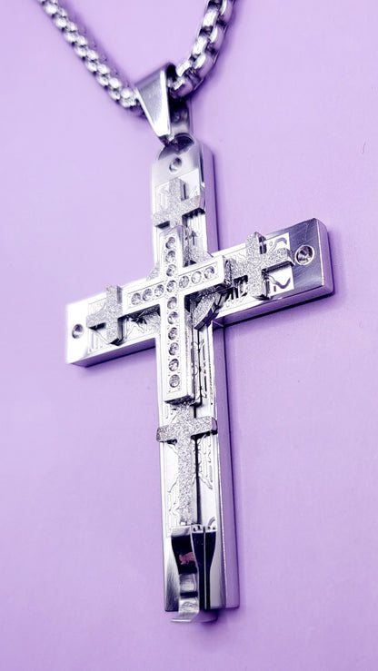 Ultimate Silver Cross Necklace