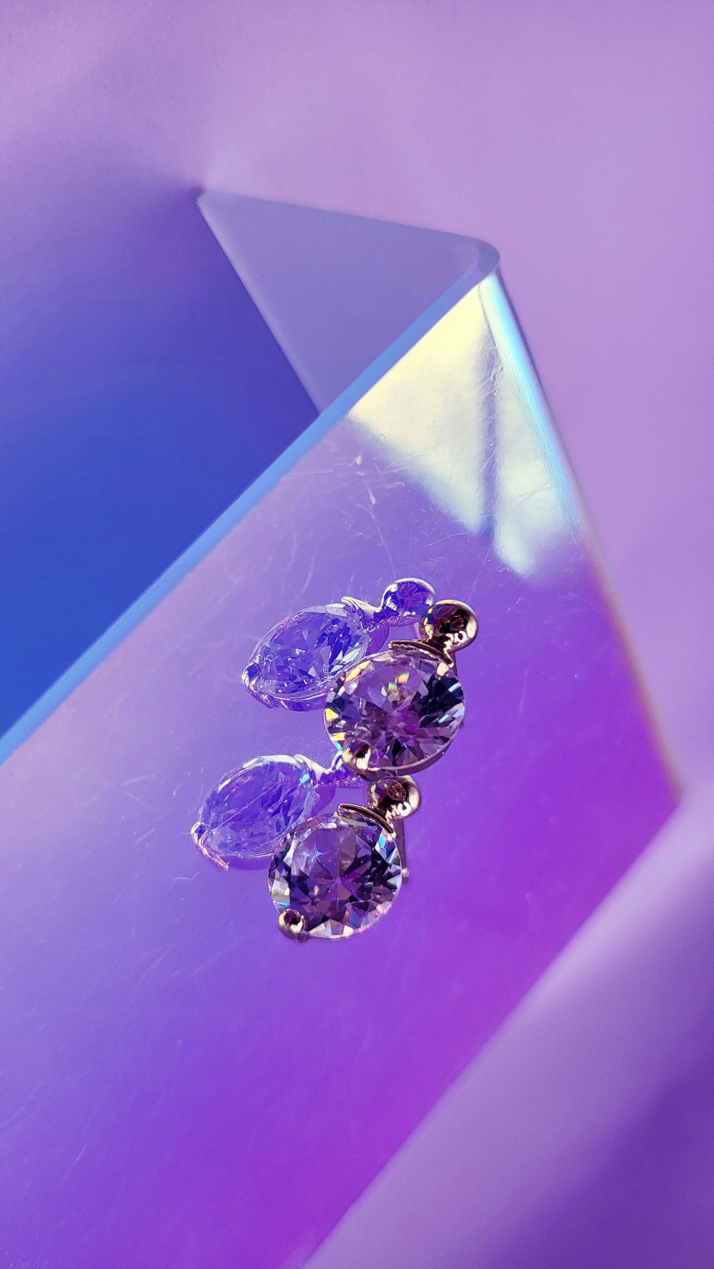 Solar Crystal Stud Earrings
