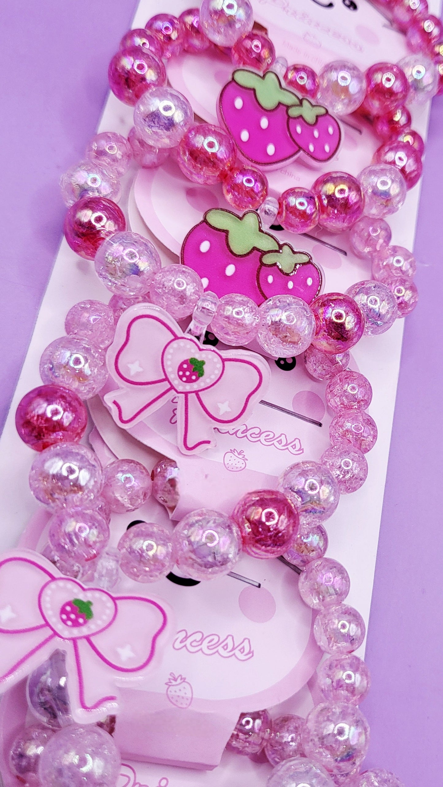 Pastel Girls Beaded Bracelet Pack Of 10