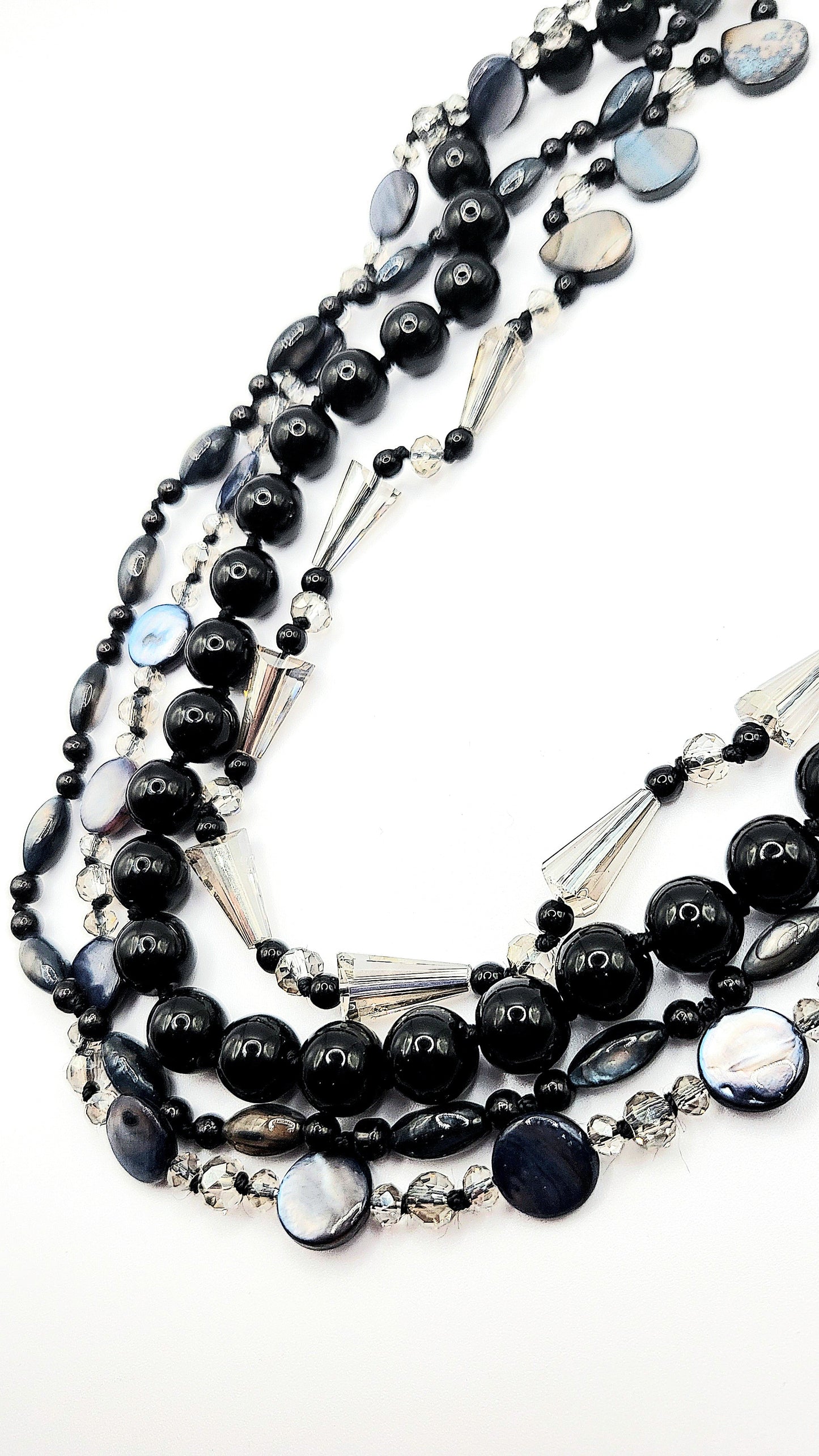 Resin Boho Beaded Necklace