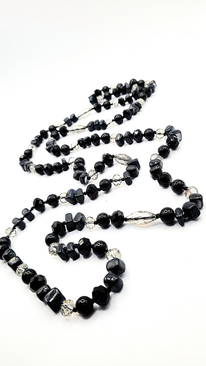 Resin Boho Long Beaded Necklace