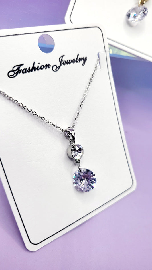 Tear Drop Crystal Necklace