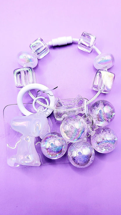Puppy Bubble Keyring, Phone Charm & Bag Accessory