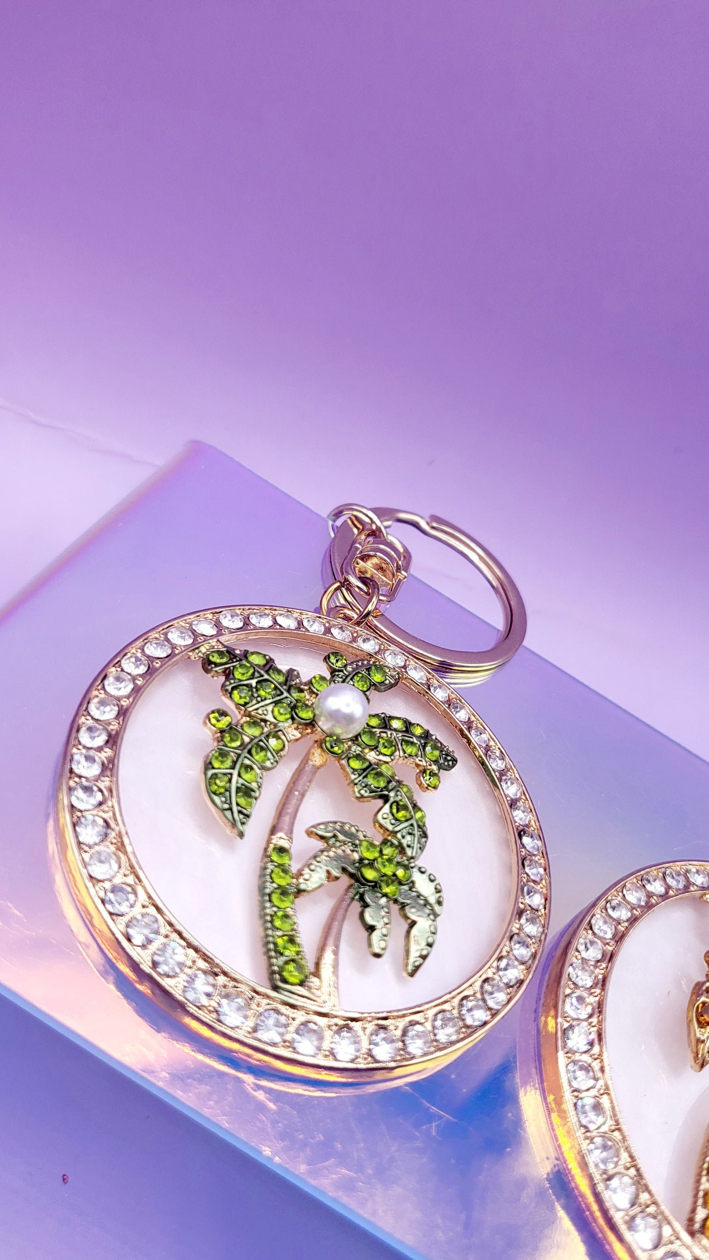Palm Tree Key Ring