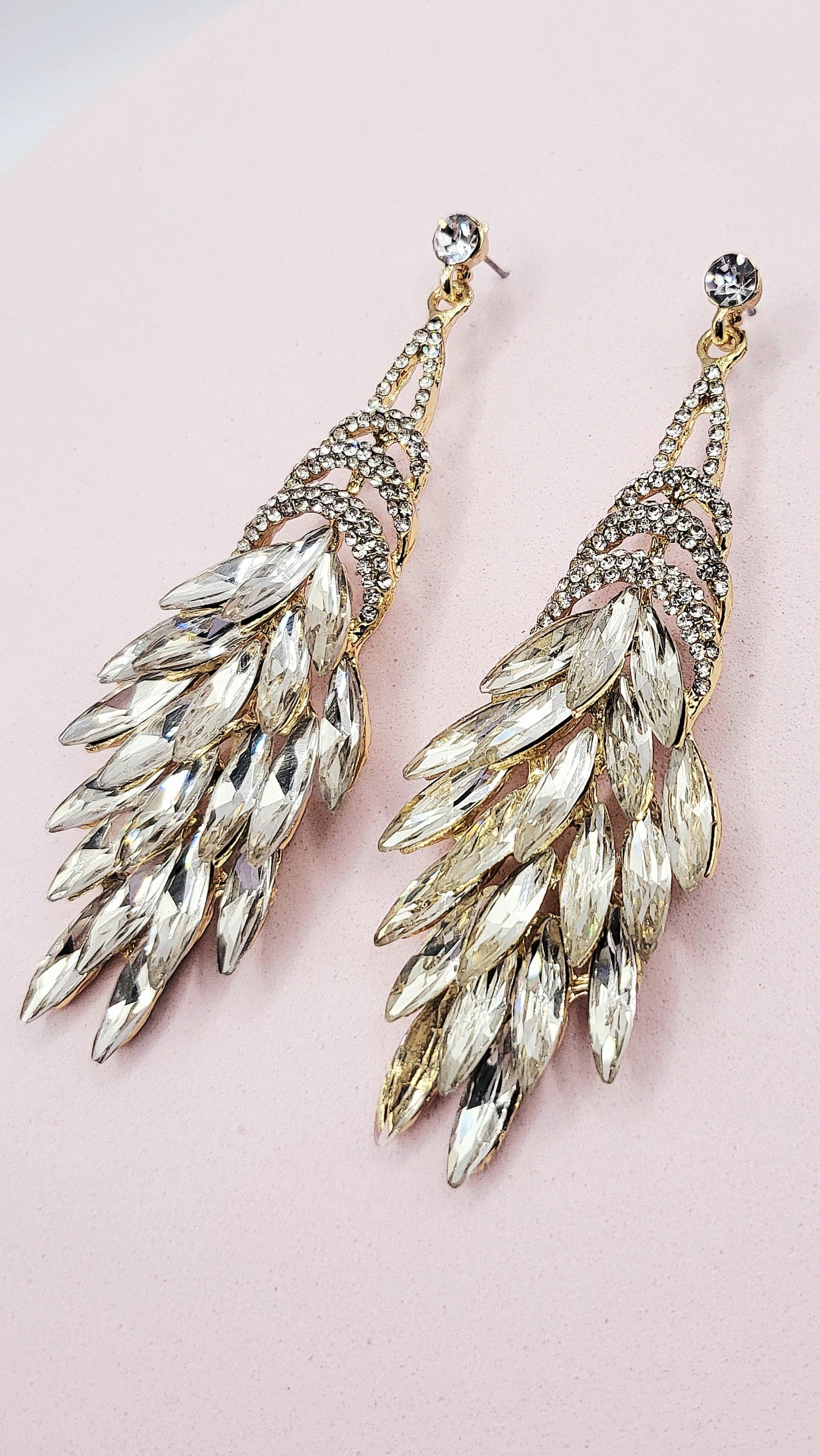 Sassy Clear Crystal Drop and Dangle Earrings