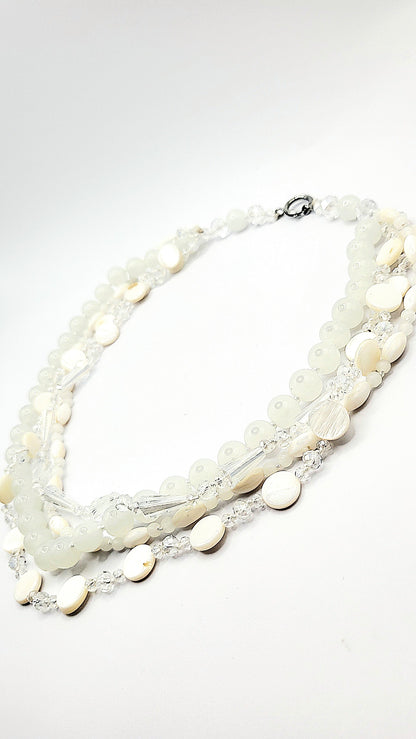 Resin Boho Beaded Necklace