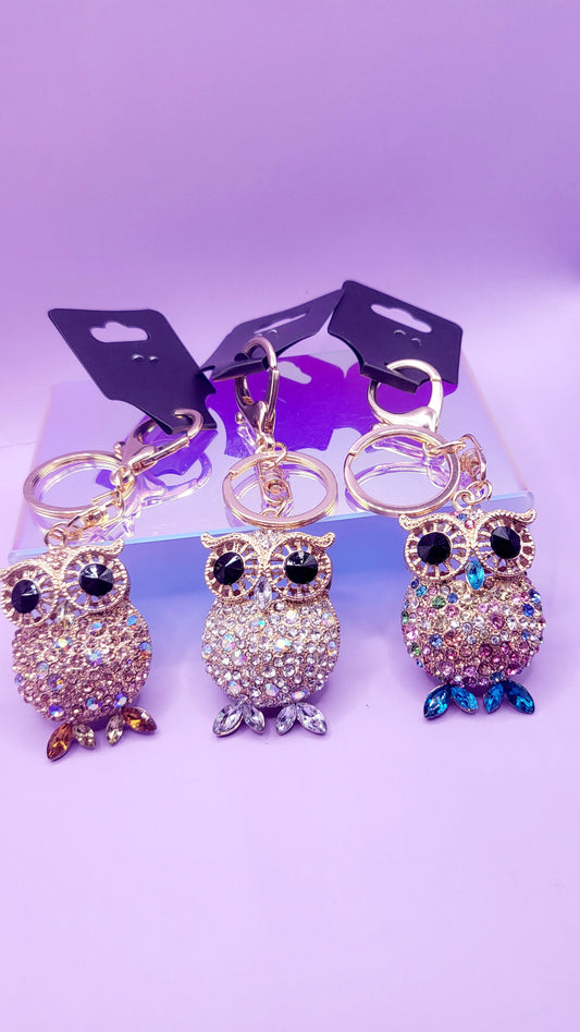 Sitting Owl Key Ring